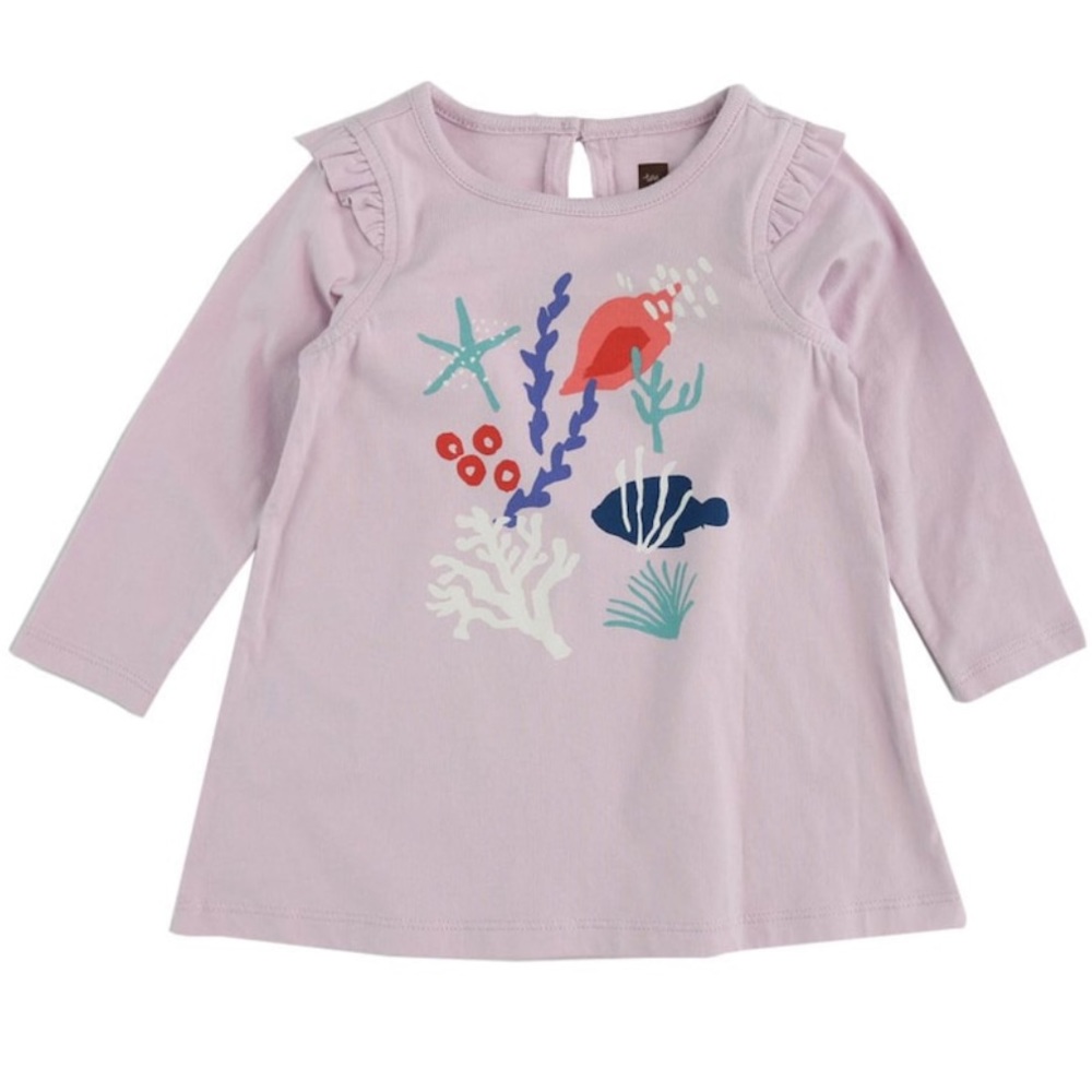 NWT Tea Collection baby girl Sea Life dress 3-6m